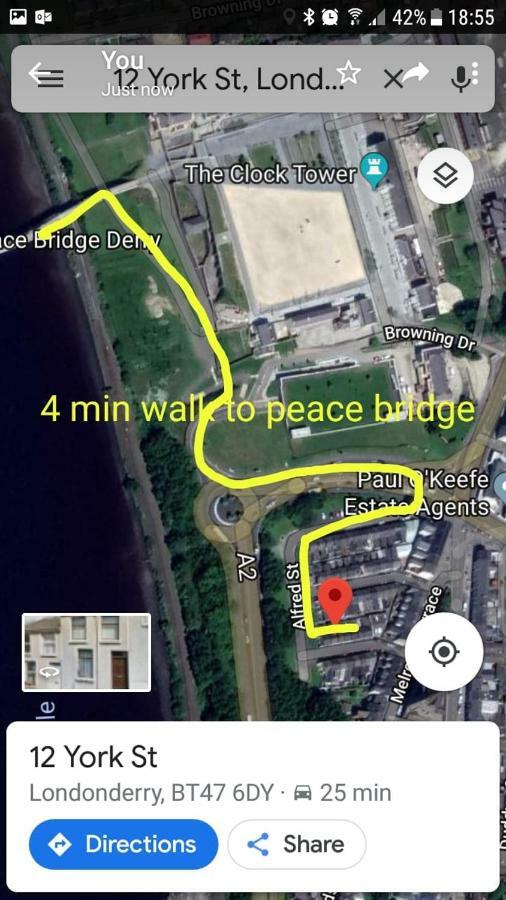 Willa Bridge House Derry City Townhouse Central Free Parking Zewnętrze zdjęcie